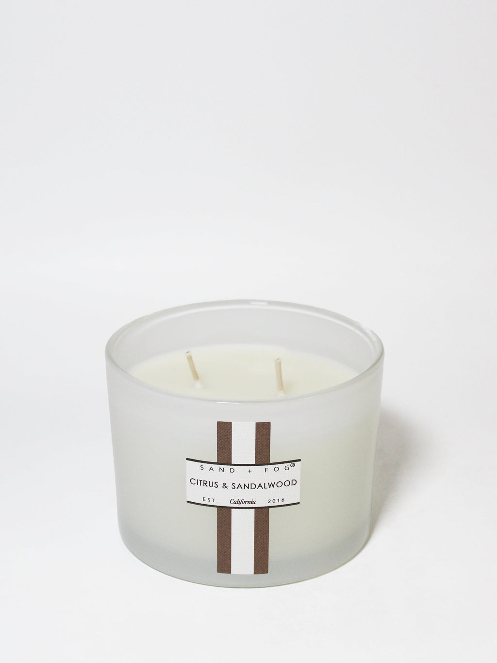 Citrus & Sandalwood Hand-poured 12 oz scented candle