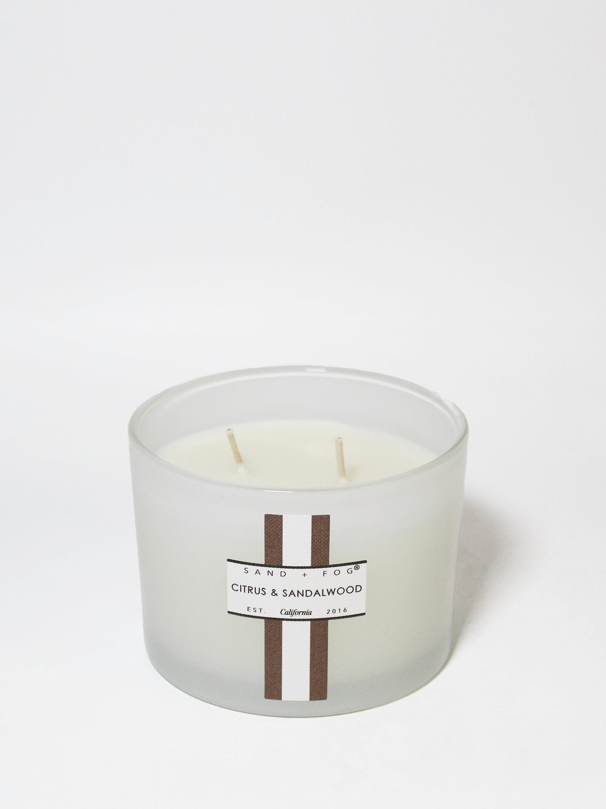Citrus & Sandalwood Hand-poured 12 oz scented candle