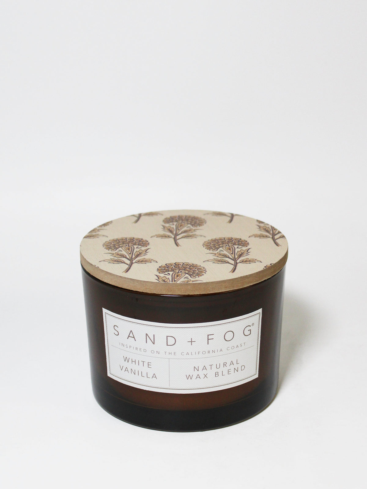 White Vanilla Hand-poured 12 oz scented candle