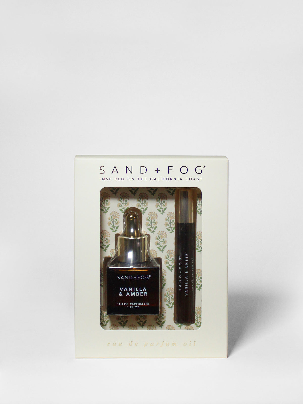 Long-lasting Perfume Oil Rollerball and Perfume Dropper Set - Vanilla & Amber