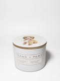 Sand + Paws Coconut Beach Hand-poured 12 oz scented candle