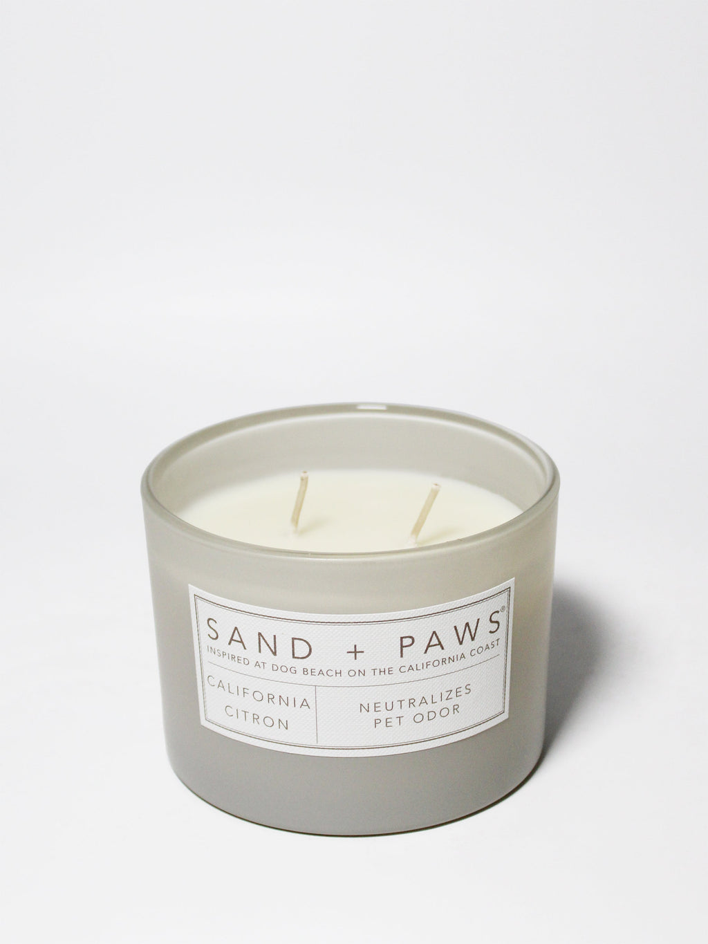Sand + Paws California Citron Hand-poured 12 oz scented candle