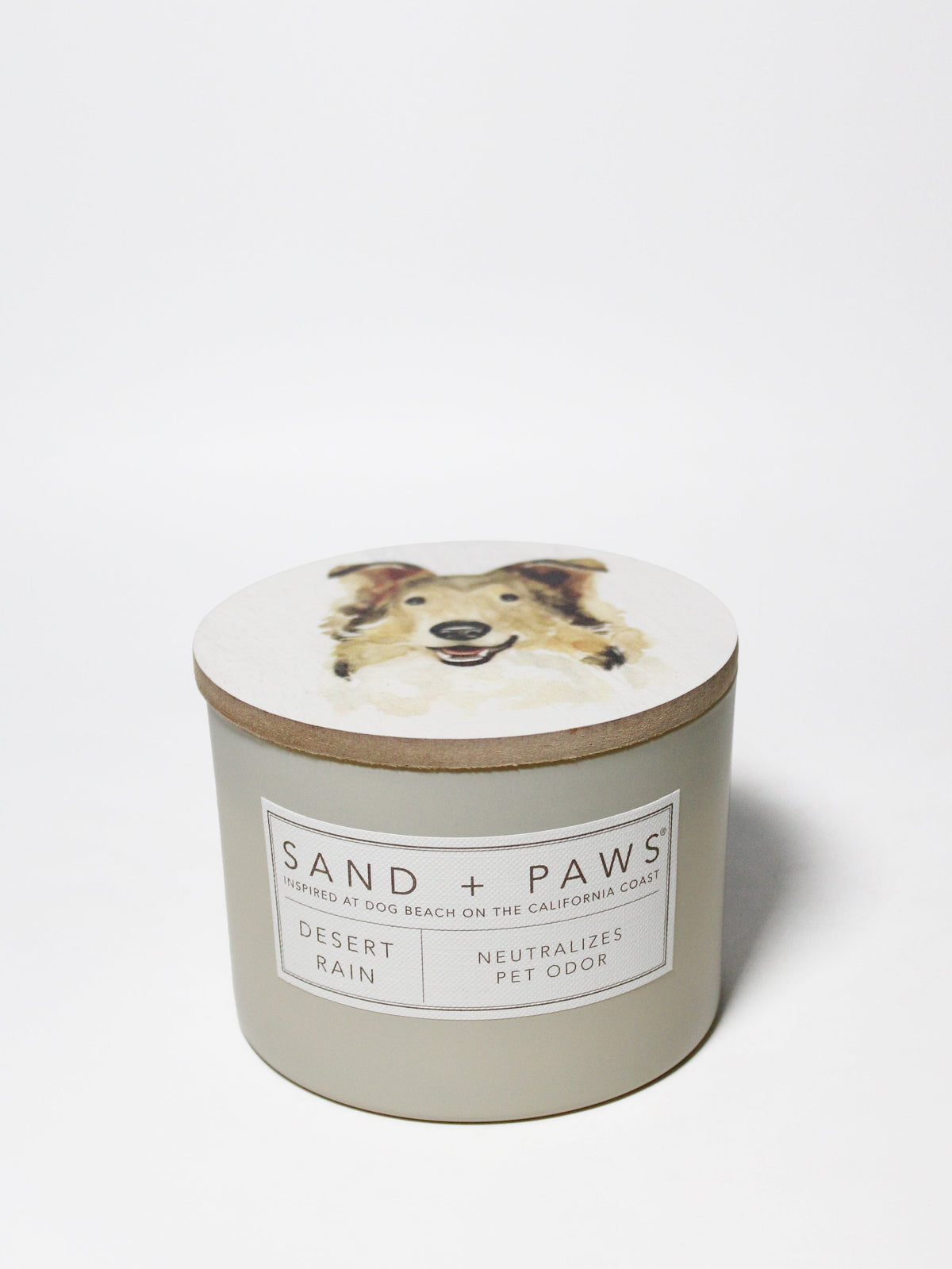 Sand + Paws Desert Rain Hand-poured 12 oz scented candle