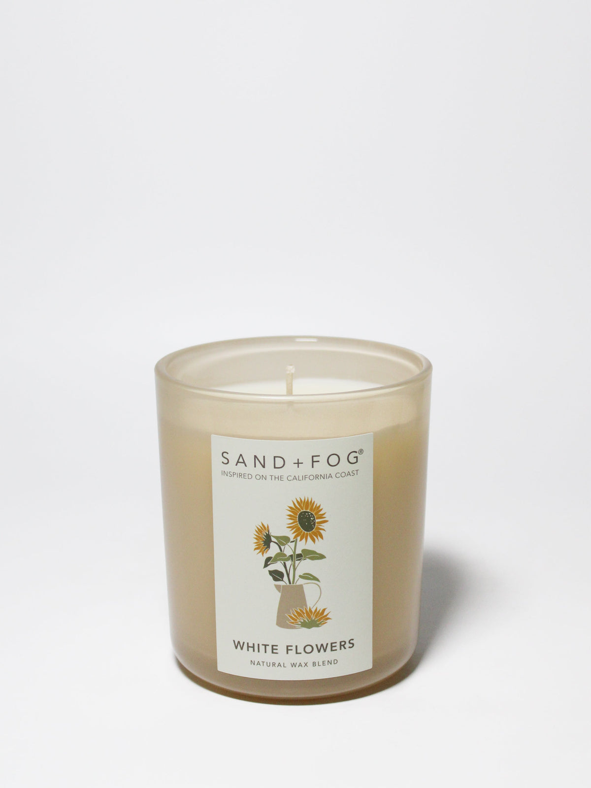 White Flowers Hand-poured 10 oz scented candle