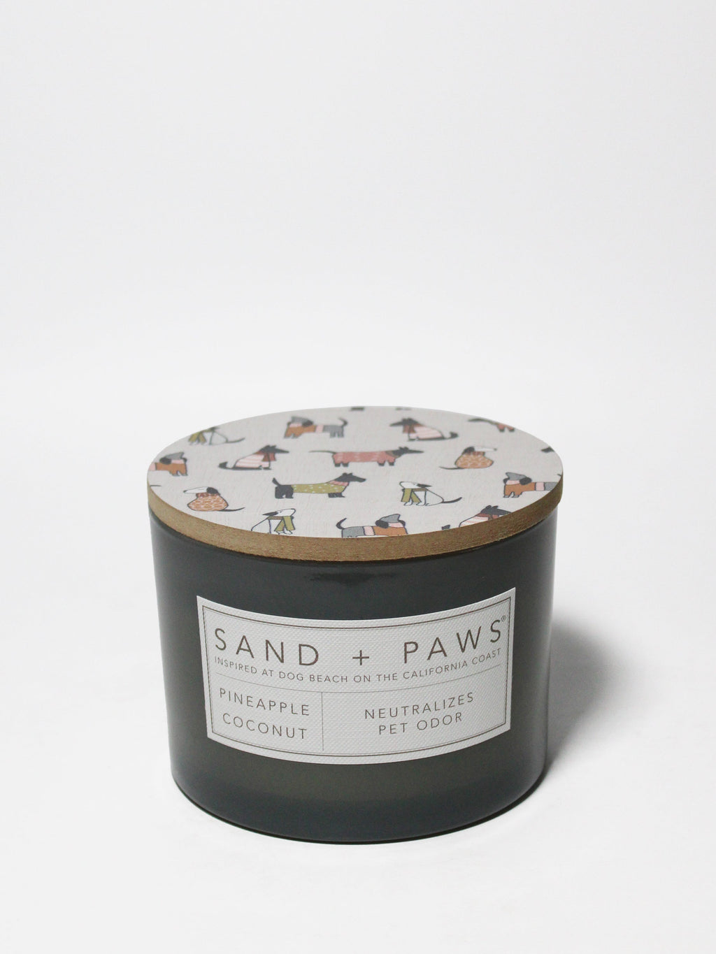 Sand + Paws Pineapple Coconut Hand-poured 12 oz scented candle