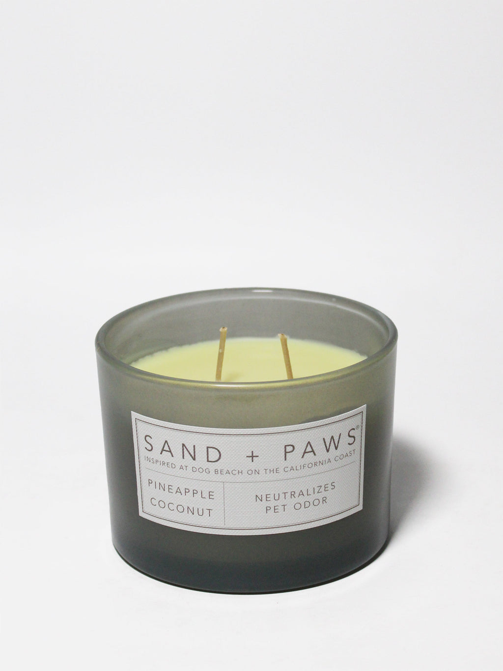 Sand + Paws Pineapple Coconut Hand-poured 12 oz scented candle