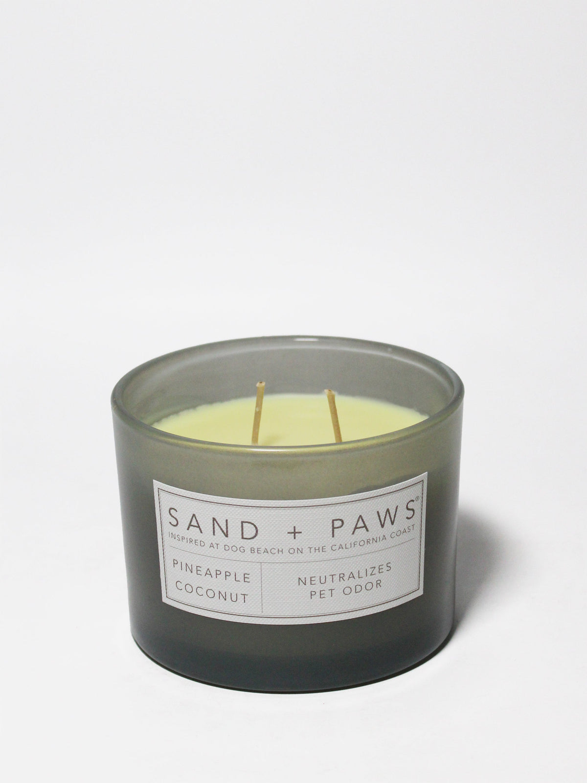 Sand + Paws Pineapple Coconut Hand-poured 12 oz scented candle