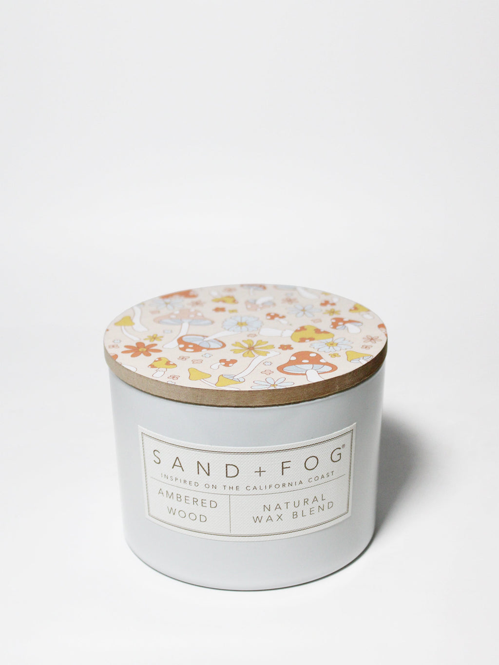 Ambered Wood Hand-poured 12 oz scented candle