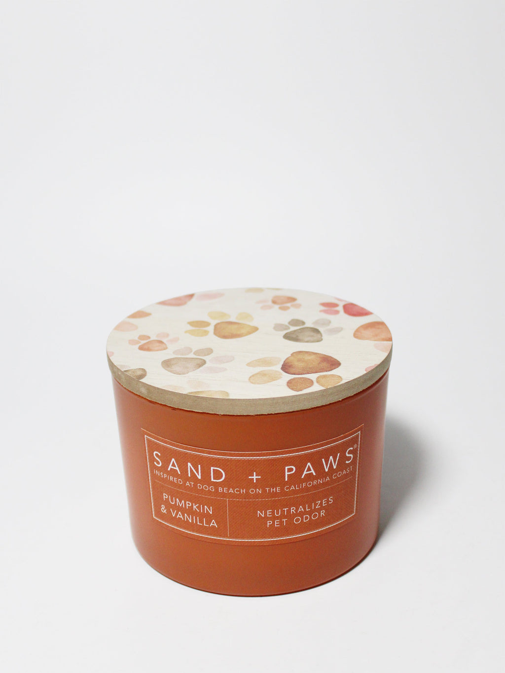 Sand + Paws Pumpkin & Vanilla Hand-poured 12 oz scented candle