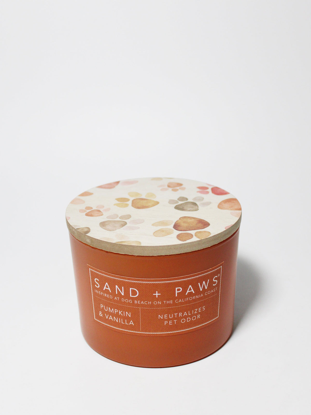 Sand + Paws Pumpkin & Vanilla Hand-poured 12 oz scented candle