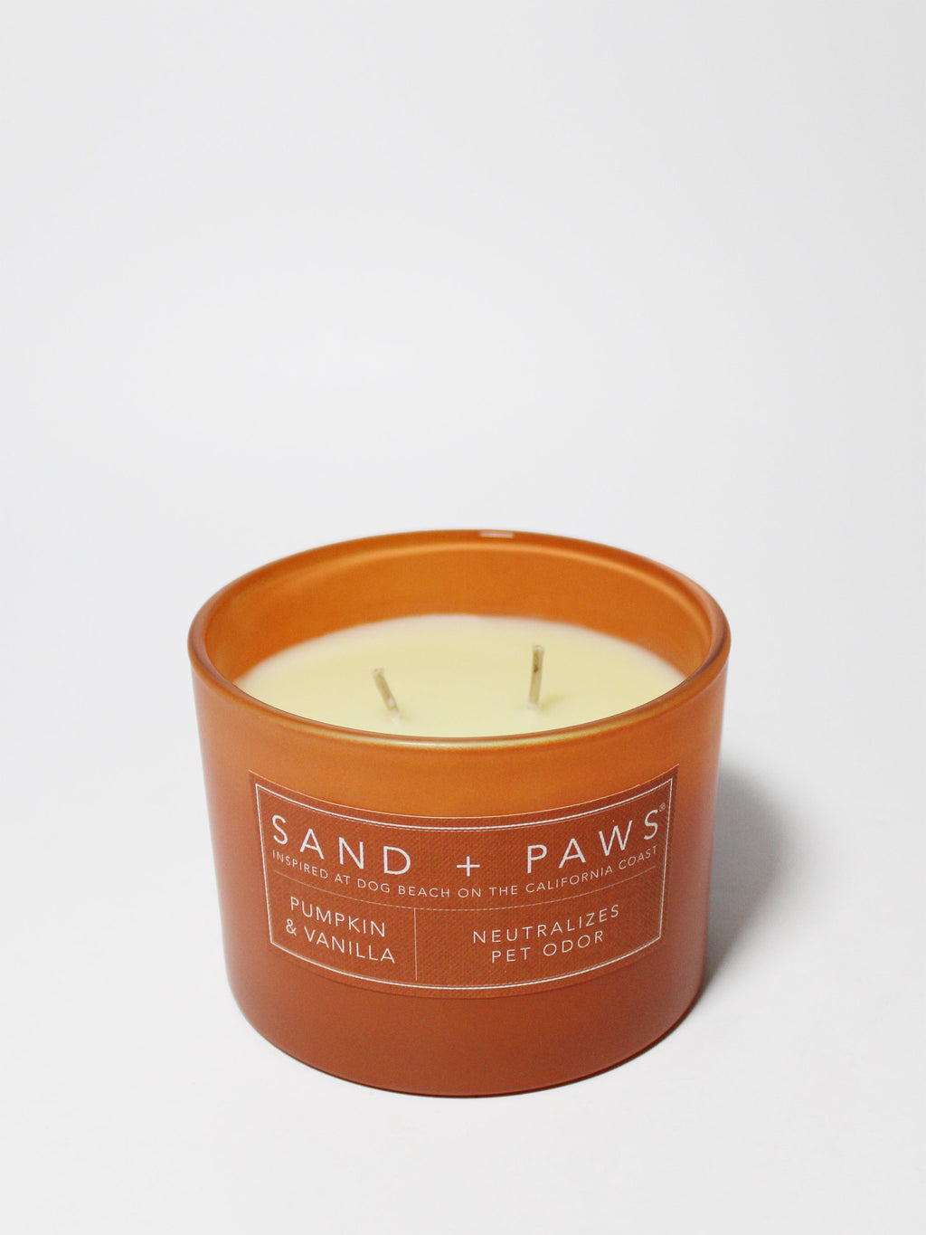 Sand + Paws Pumpkin & Vanilla Hand-poured 12 oz scented candle