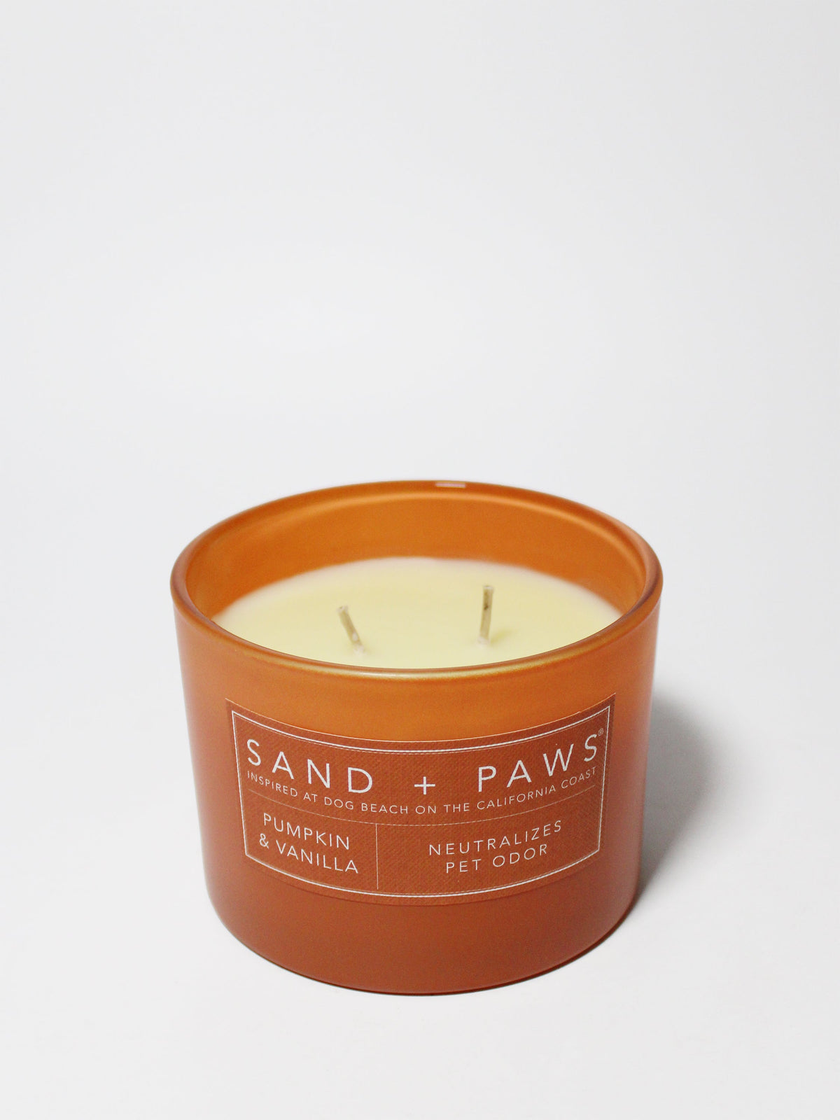 Sand + Paws Pumpkin & Vanilla Hand-poured 12 oz scented candle