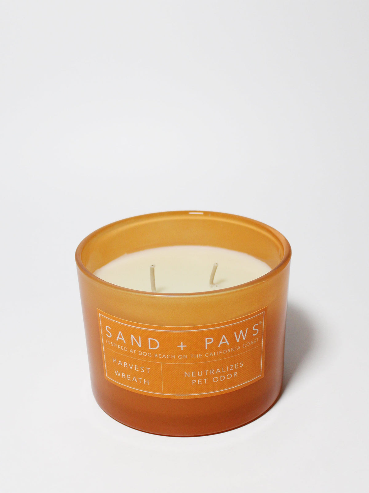 Sand + Paws Harvest Wreath Hand-poured 12 oz scented candle