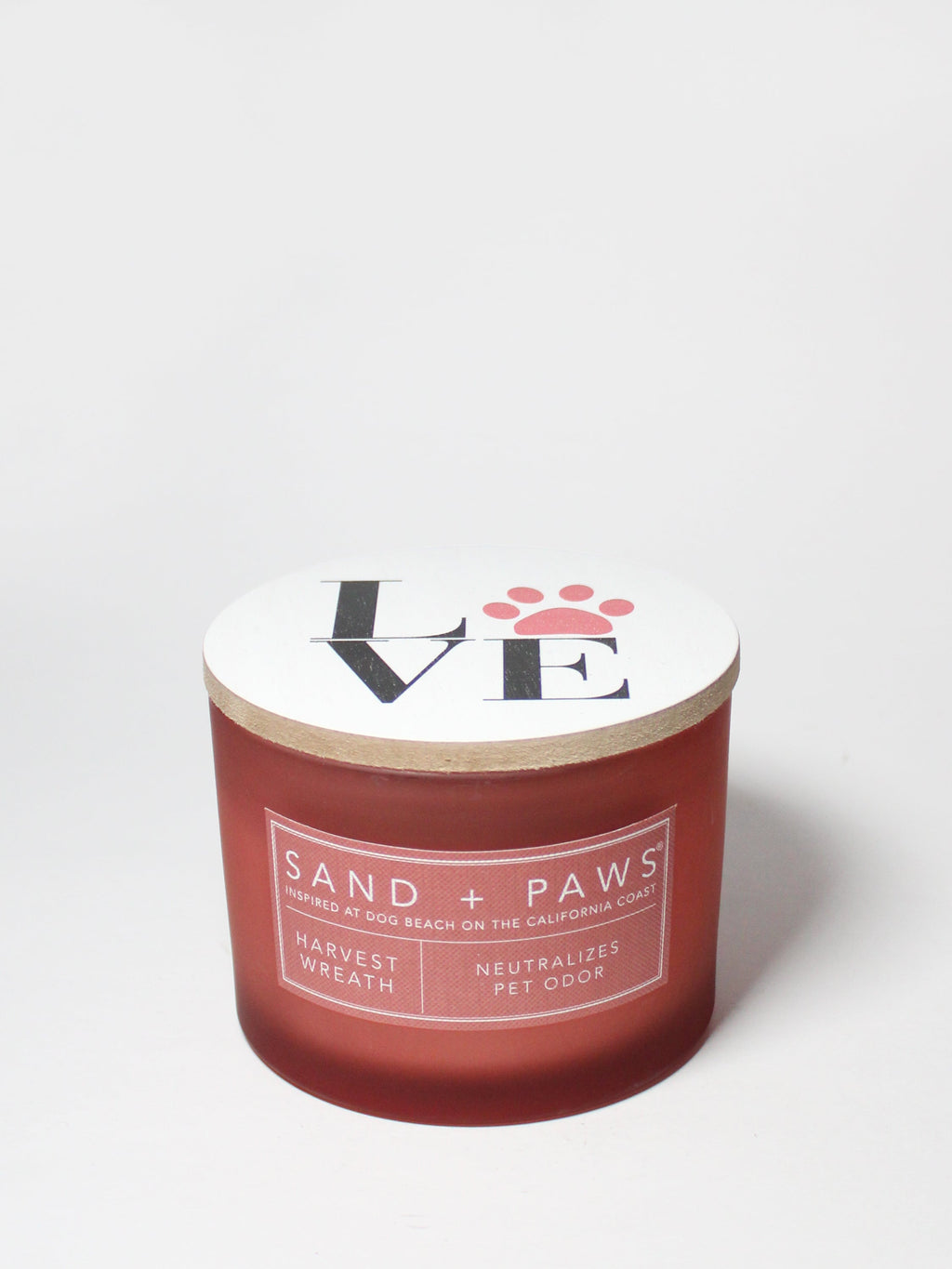 Sand + Paws Harvest Wreath Hand-poured 12 oz scented candle