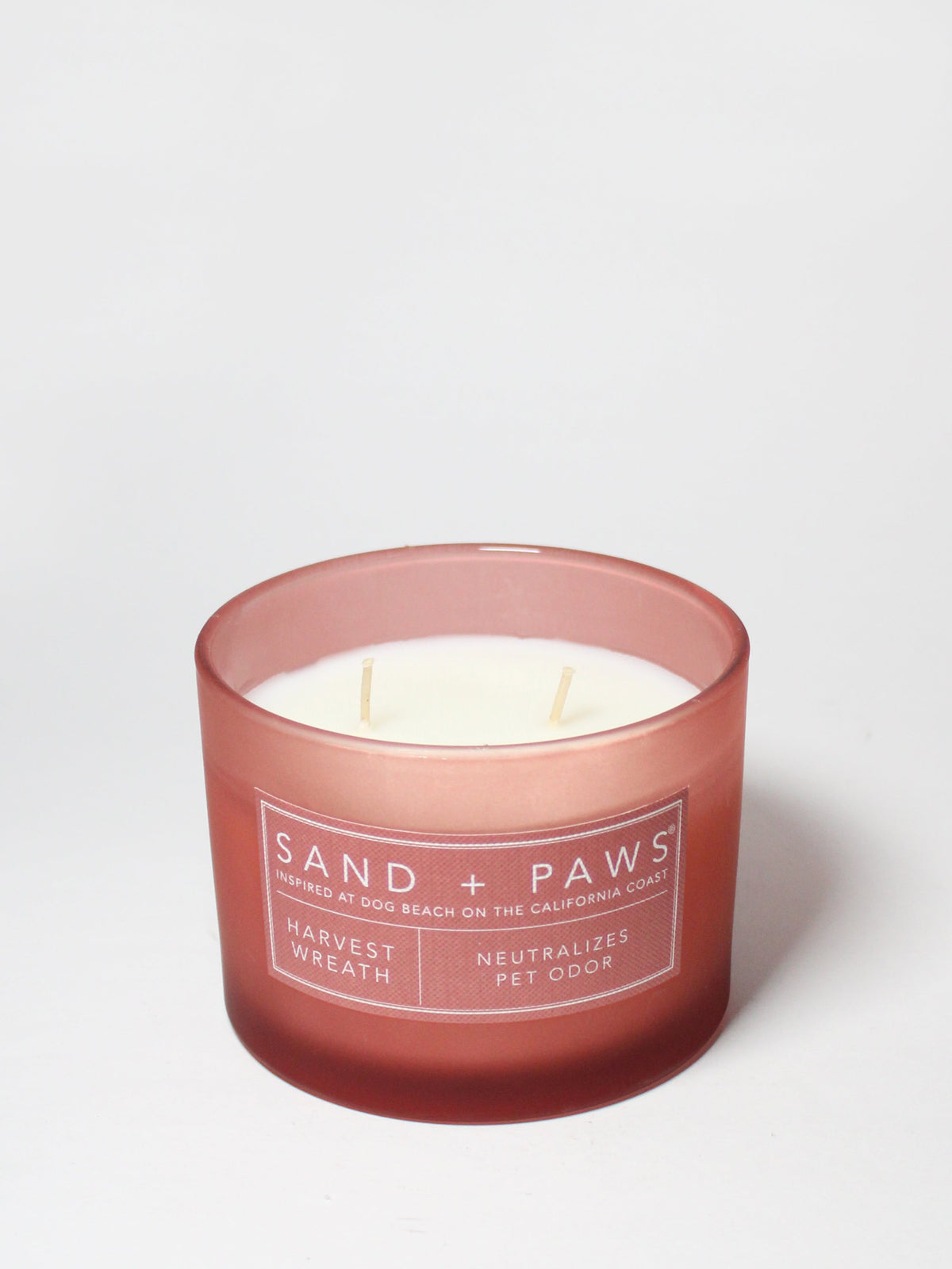 Sand + Paws Harvest Wreath Hand-poured 12 oz scented candle