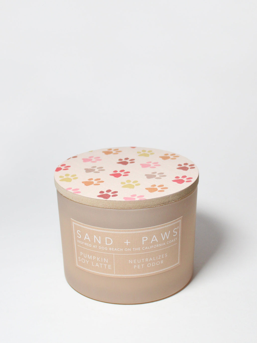 Sand + Paws Pumpkin Soy Latte Hand-poured 12 oz scented candle
