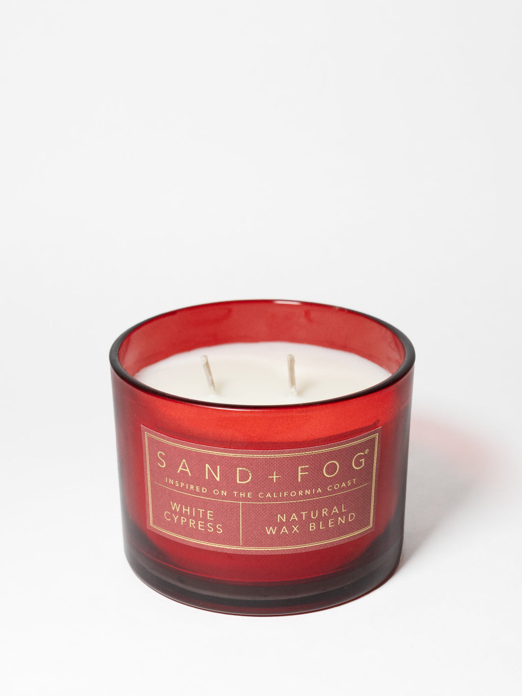 White Cypress Hand-poured 12 oz scented candle