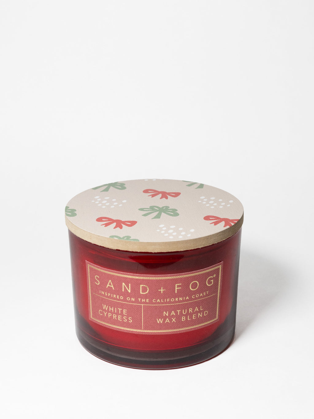 White Cypress Hand-poured 12 oz scented candle