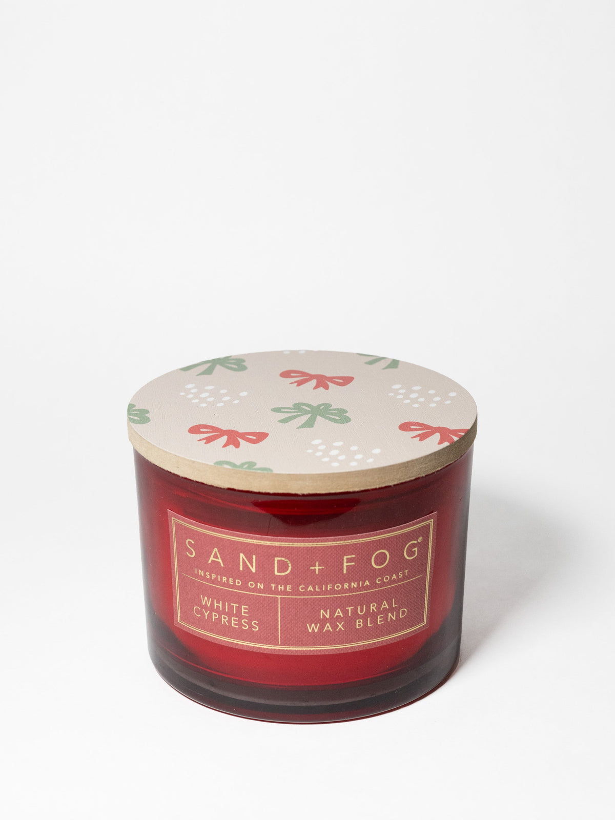 White Cypress Hand-poured 12 oz scented candle