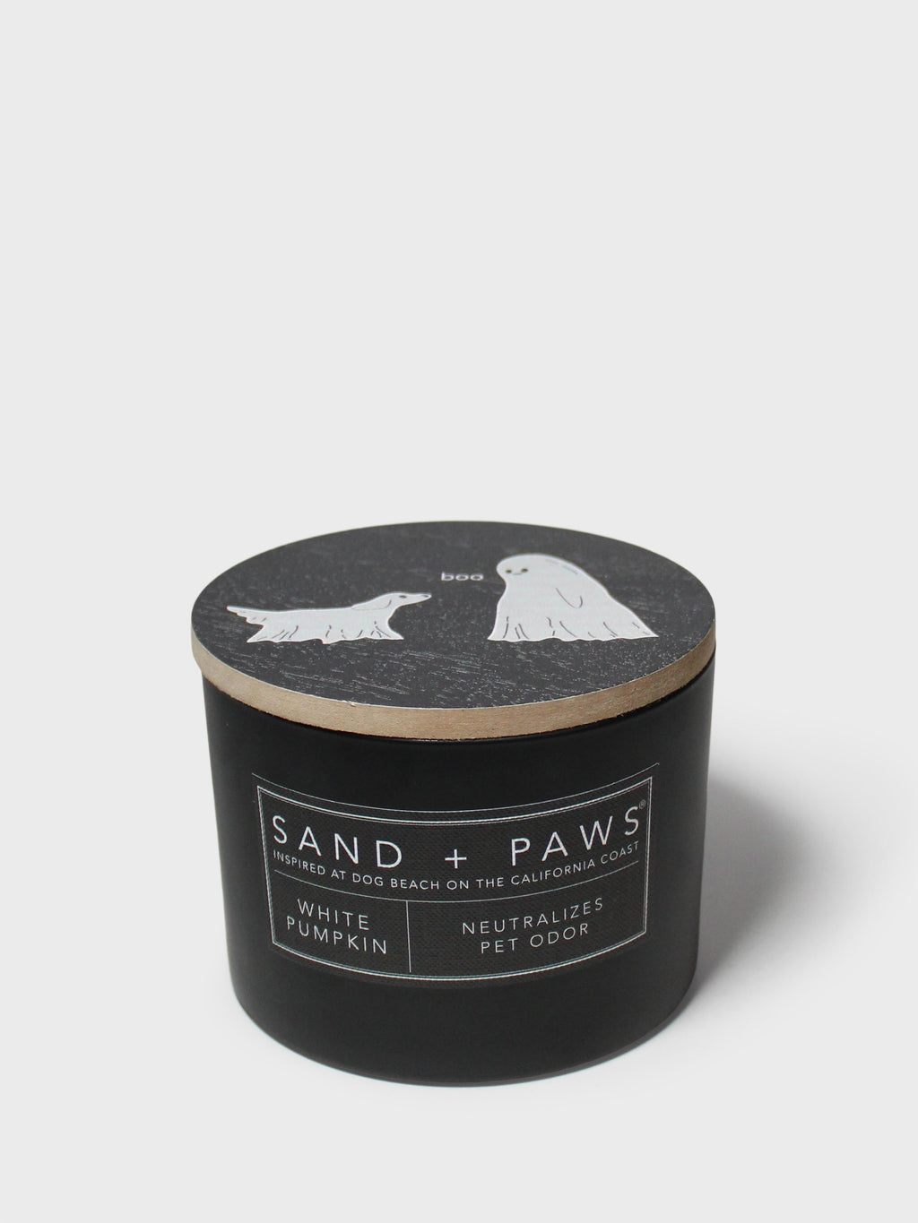 Sand + Paws White Pumpkin Hand-poured 12 oz scented candle