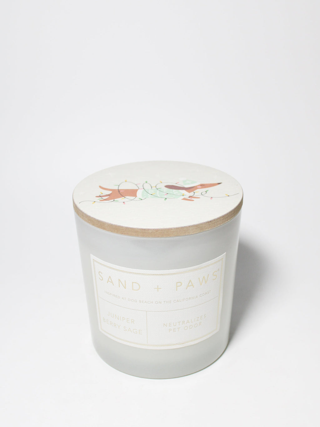Sand + Paws Juniper Berry Sage Hand-poured 21 oz scented candle