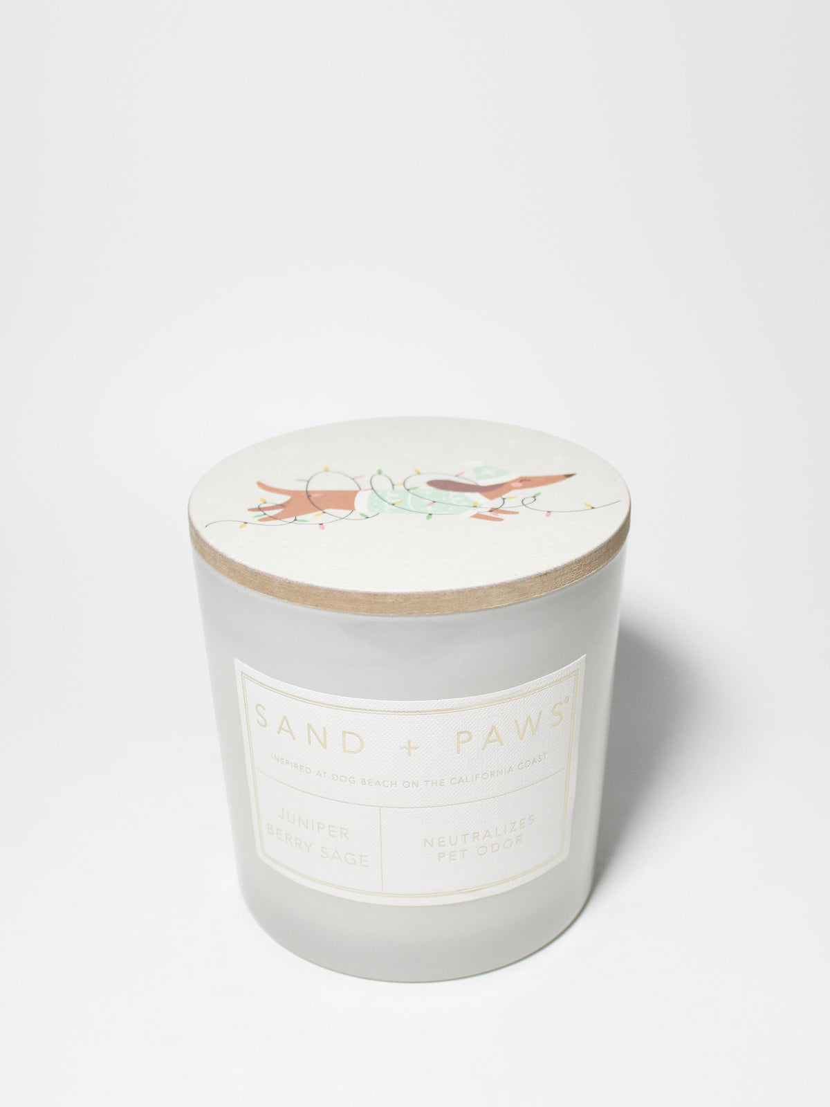Sand + Paws Juniper Berry Sage Hand-poured 21 oz scented candle