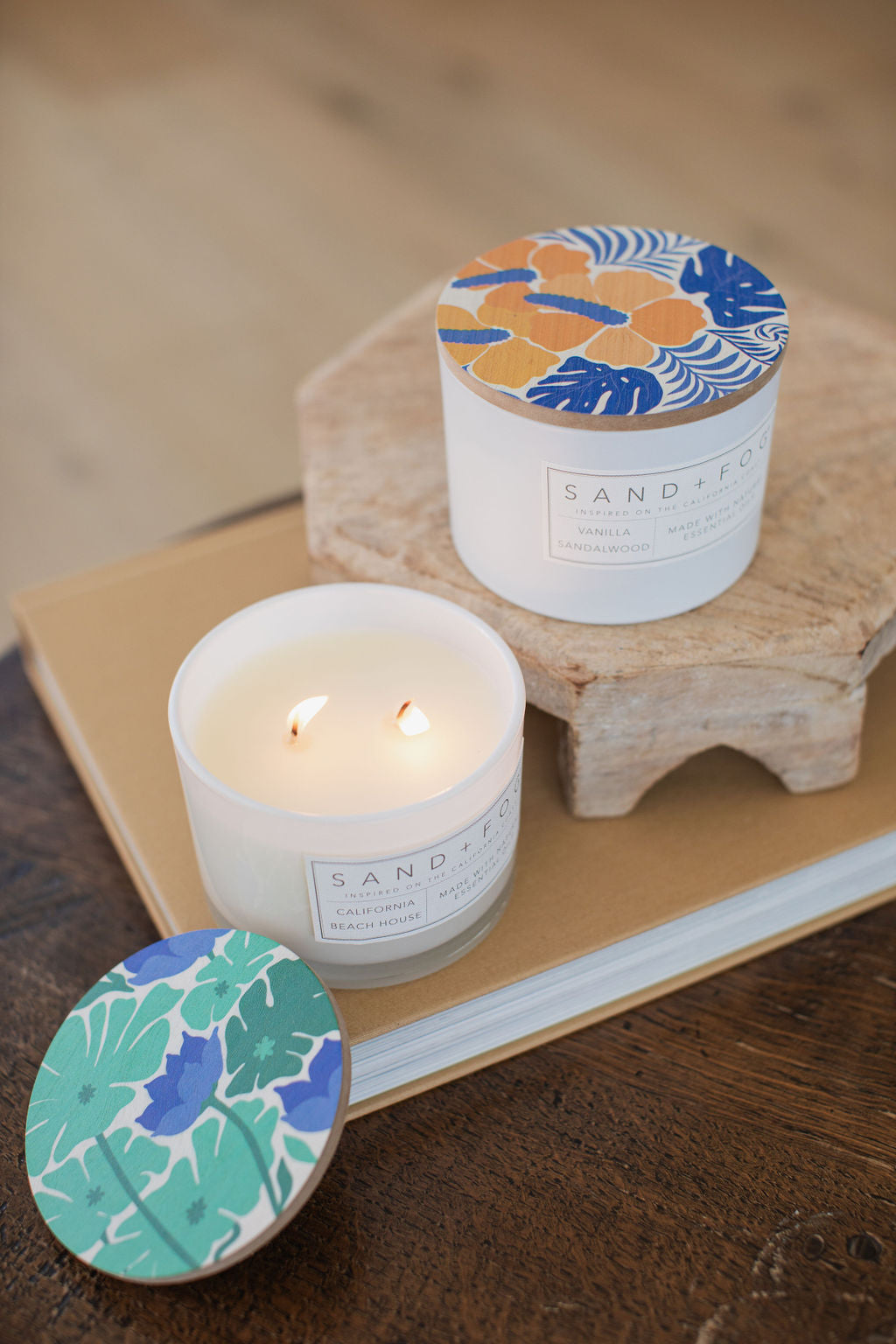 Vanilla Sandalwood Hand-poured 12 oz scented candle
