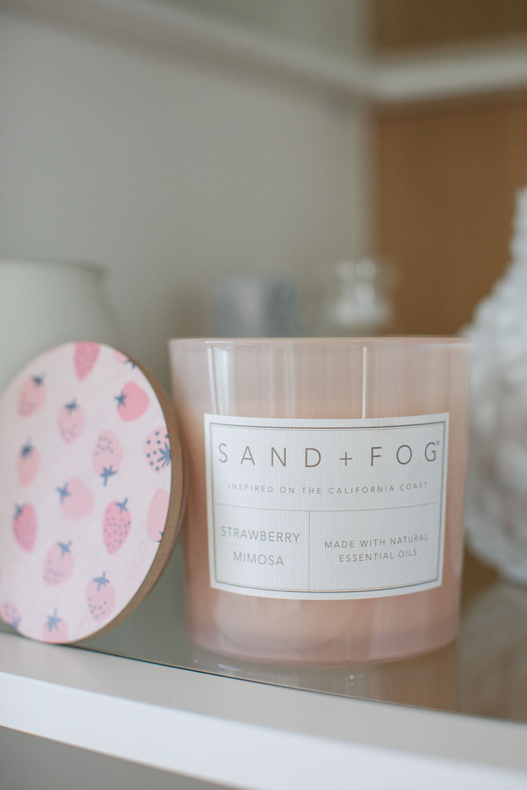 Strawberry Mimosa Hand-poured 21 oz scented candle