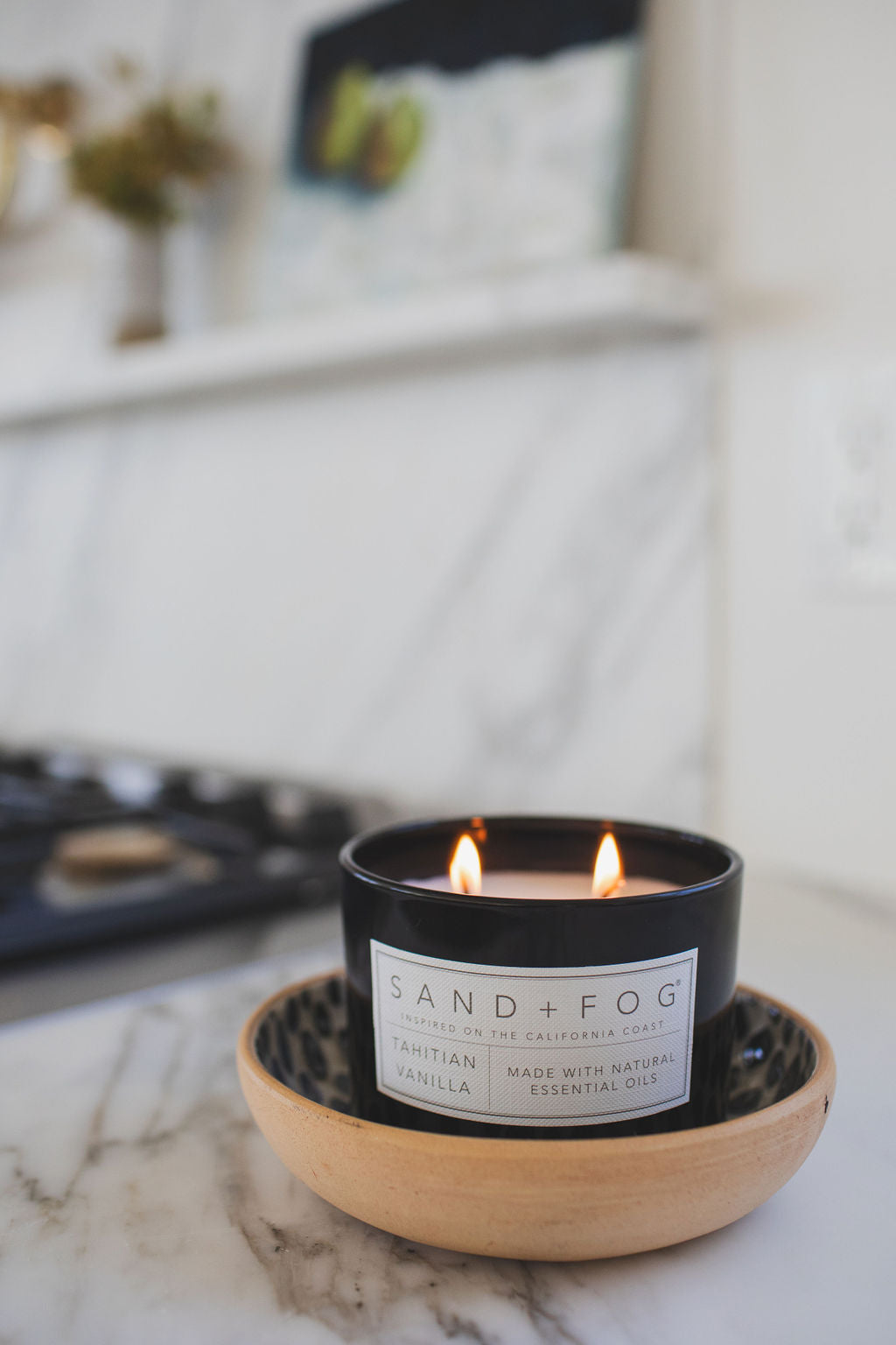 Tahitian Vanilla Hand-poured 12 oz scented candle