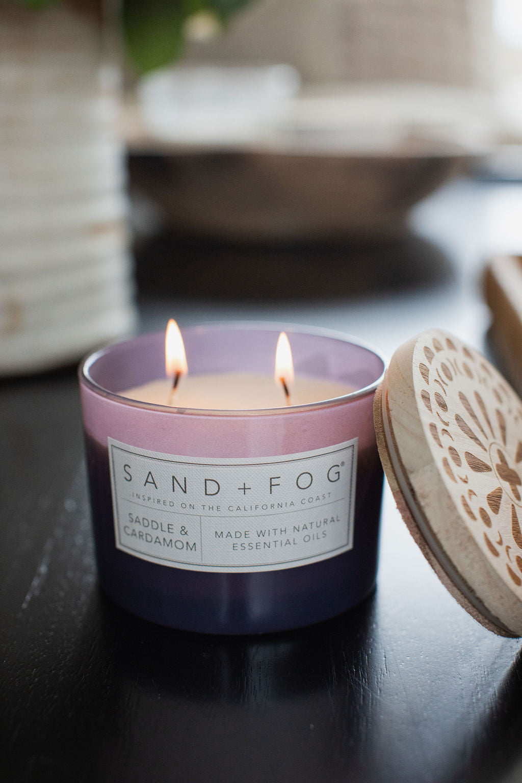 Saddle & Cardamom Hand-poured 12 oz scented candle