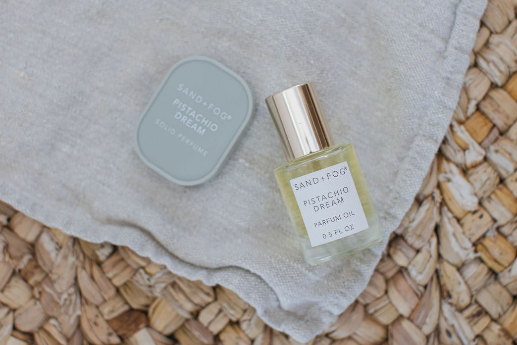 Long-lasting Perfume Oil Rollerball and Solid Perfume Set - Pistachio Dream