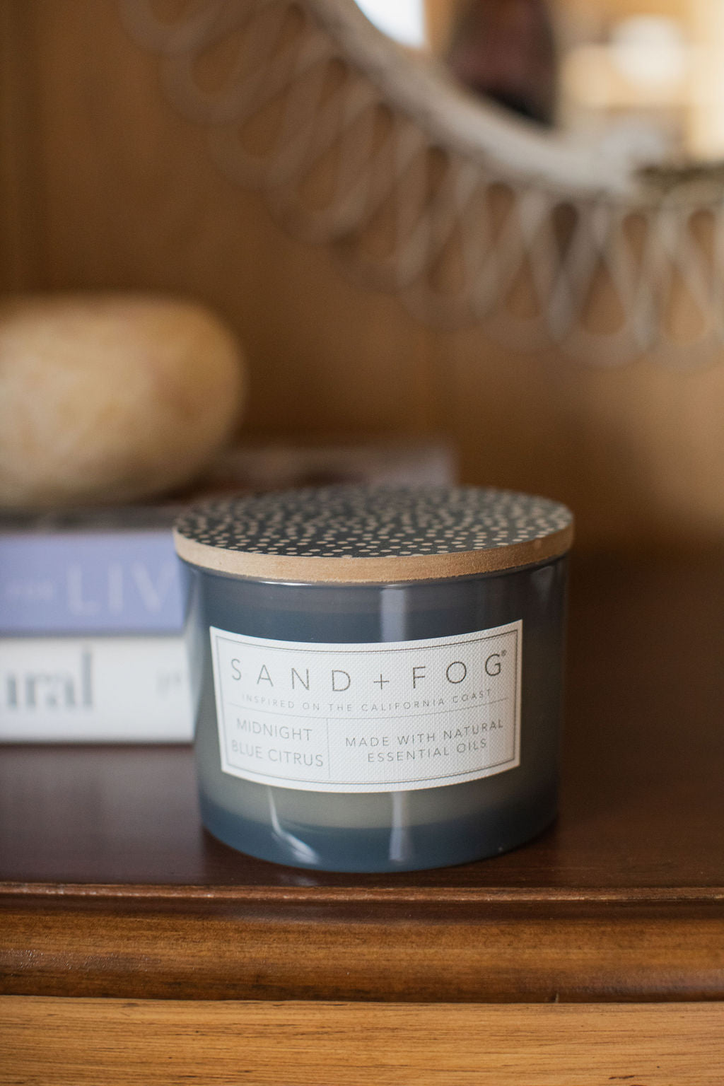 Midnight Blue Citrus Hand-poured 12 oz scented candle