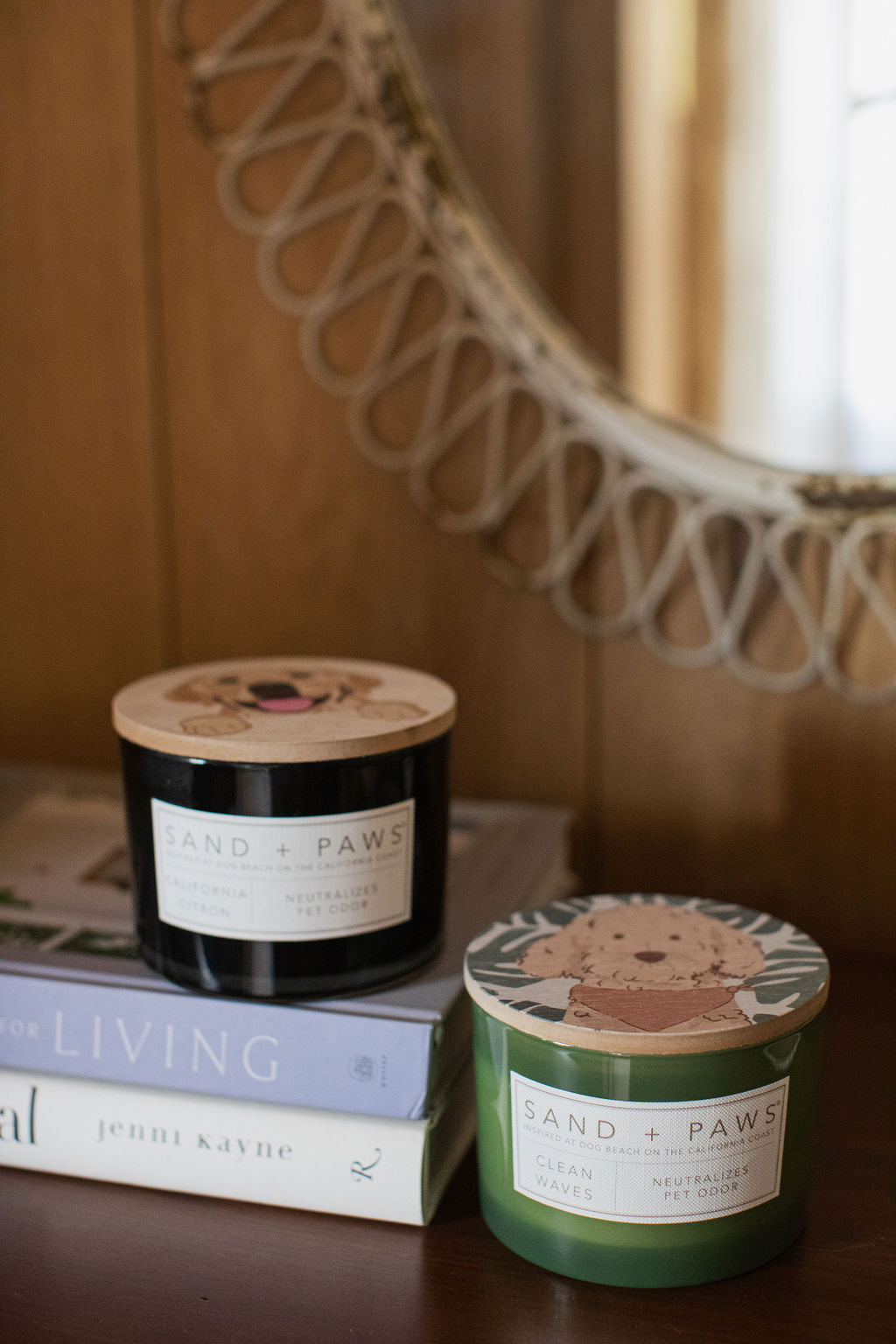 Sand + Paws Clean Waves Hand-poured 12 oz scented candle
