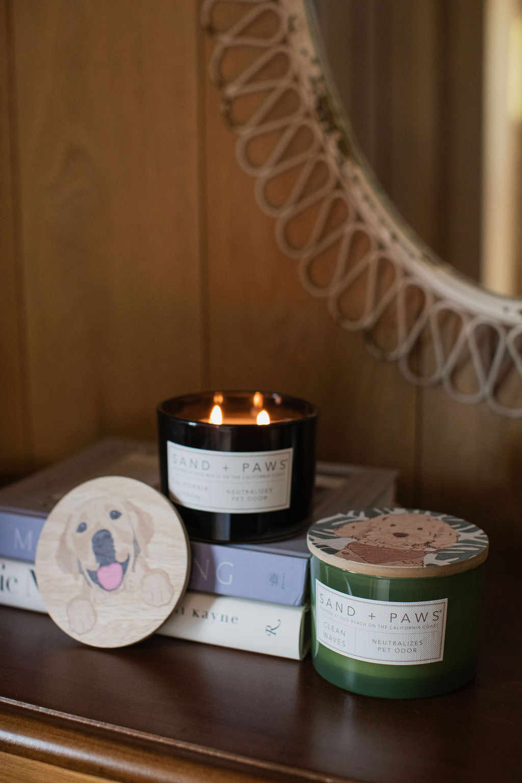 Sand + Paws California Citron Hand-poured 12 oz scented candle