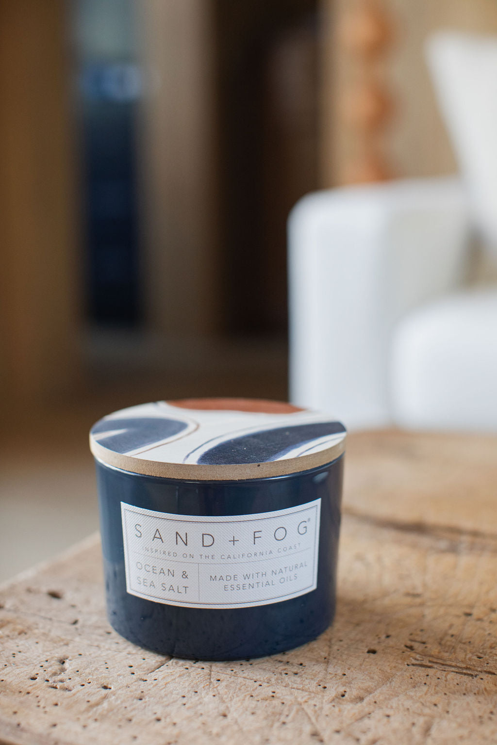 Ocean & Sea Salt Hand-poured 12 oz scented candle