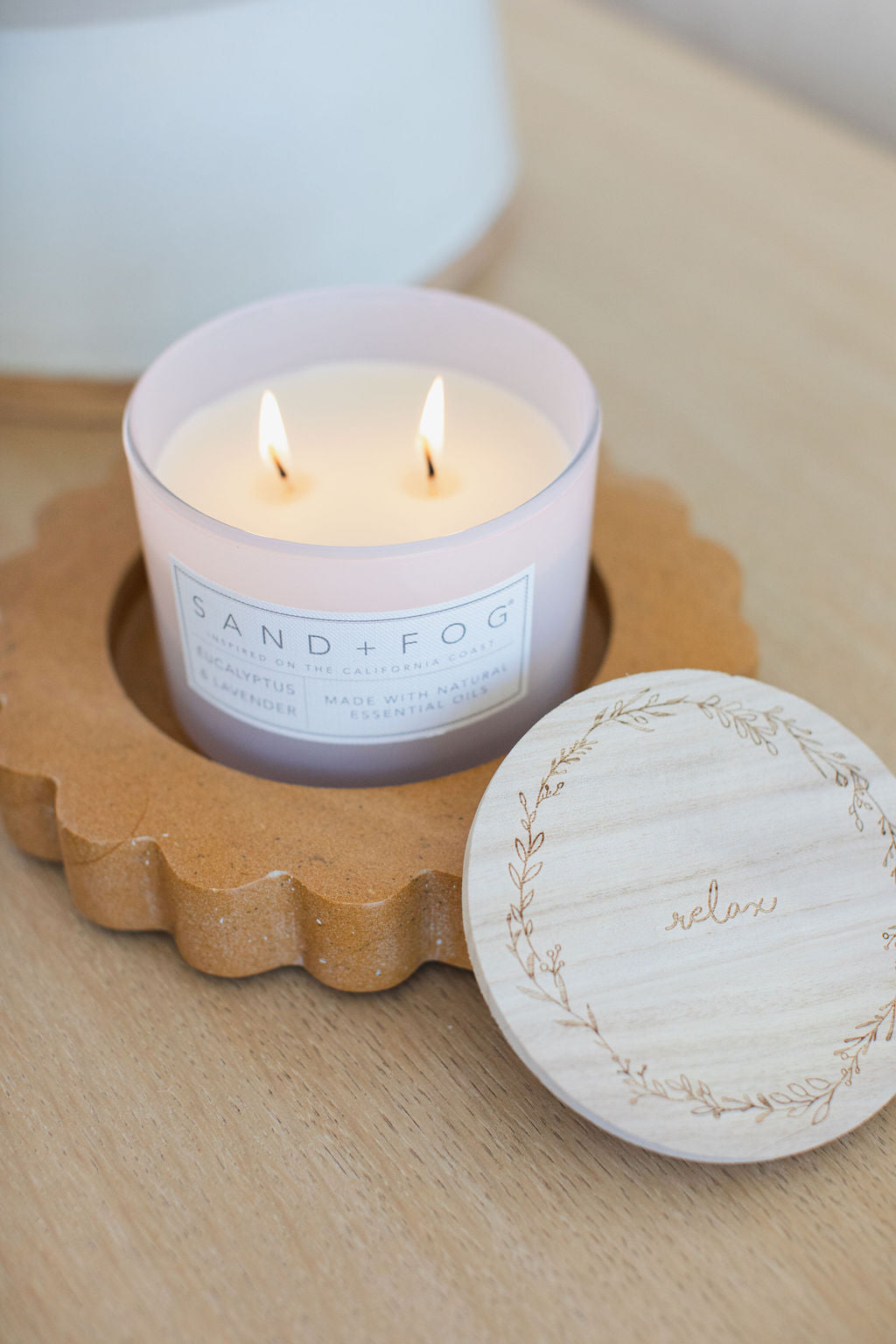Eucalyptus & Lavender Hand-poured 12 oz scented candle