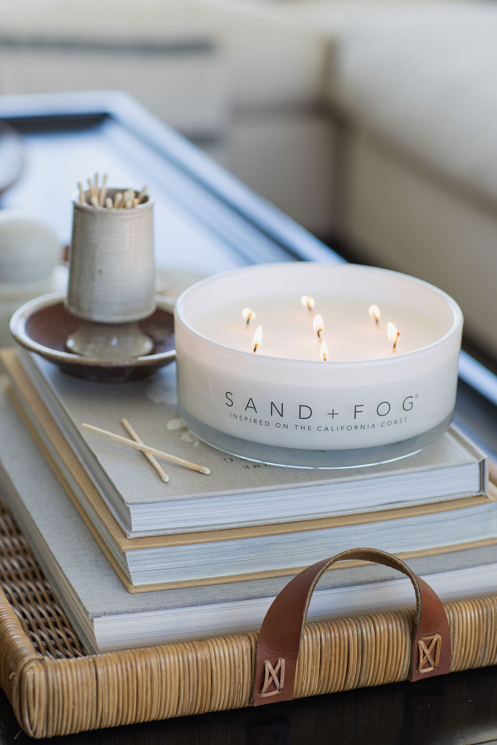 Ocean Mist Hand-poured 34 oz scented candle