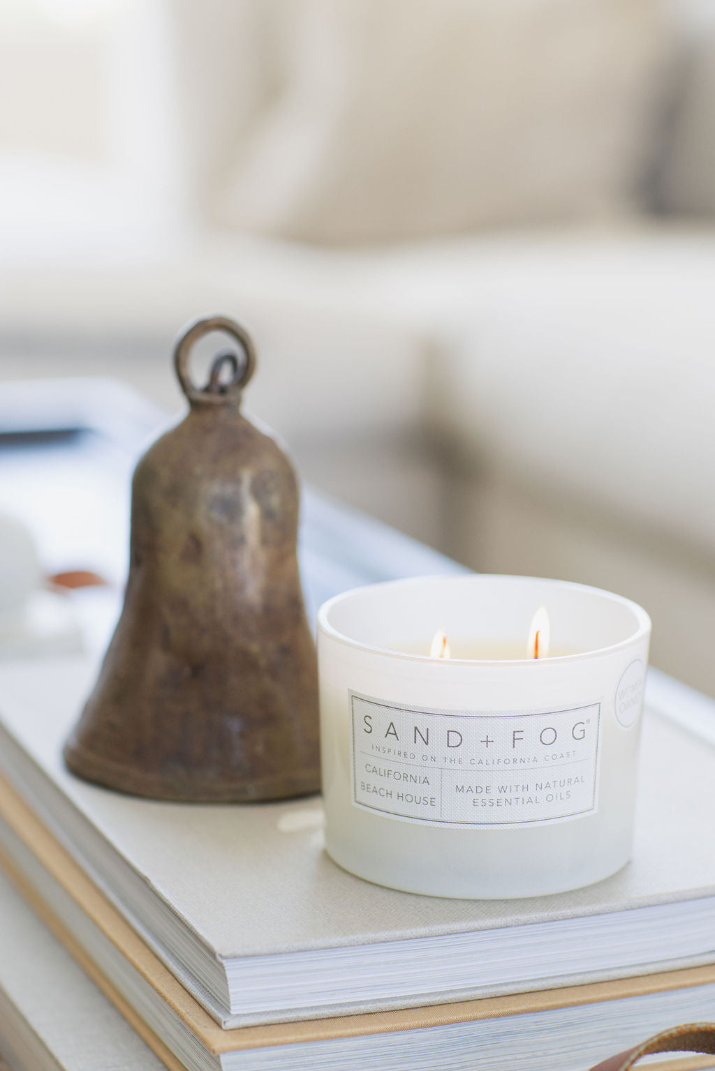 California Beach House Hand-poured 12 oz scented candle