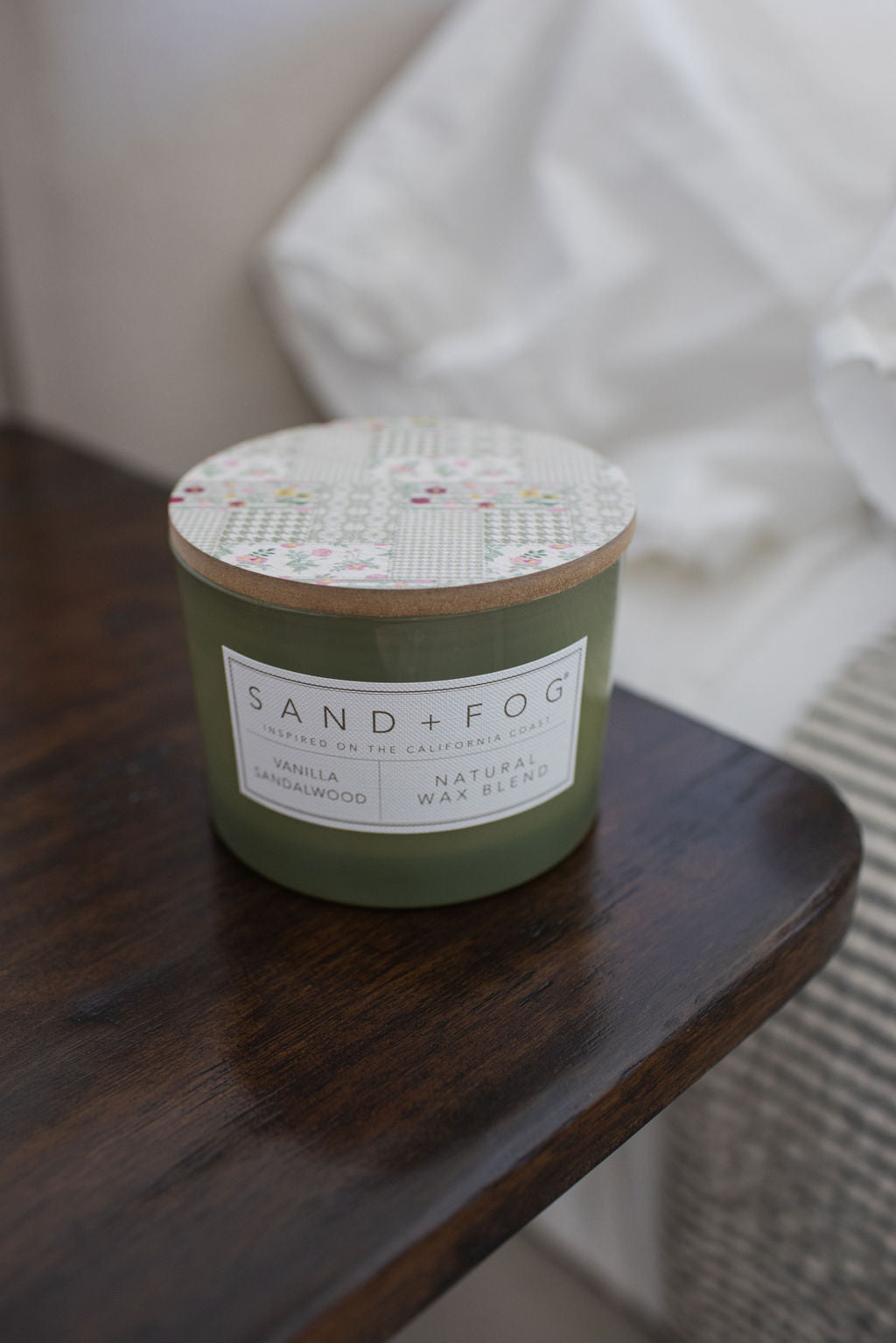 Vanilla Sandalwood Hand-poured 12 oz scented candle