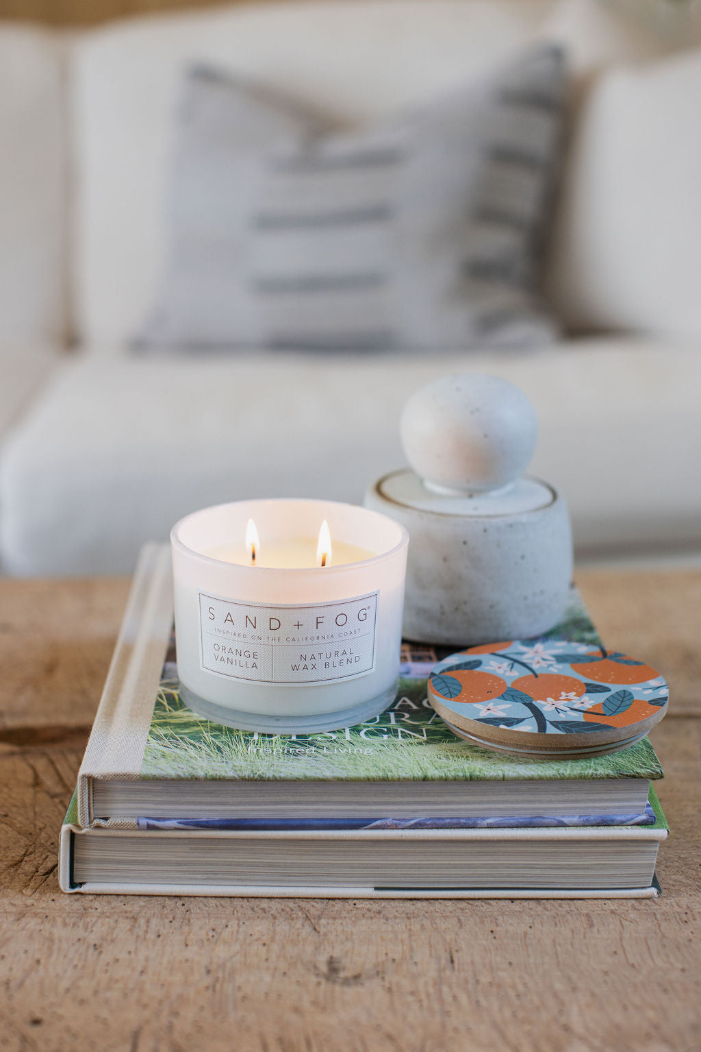 Orange Vanilla Hand-poured 12 oz scented candle