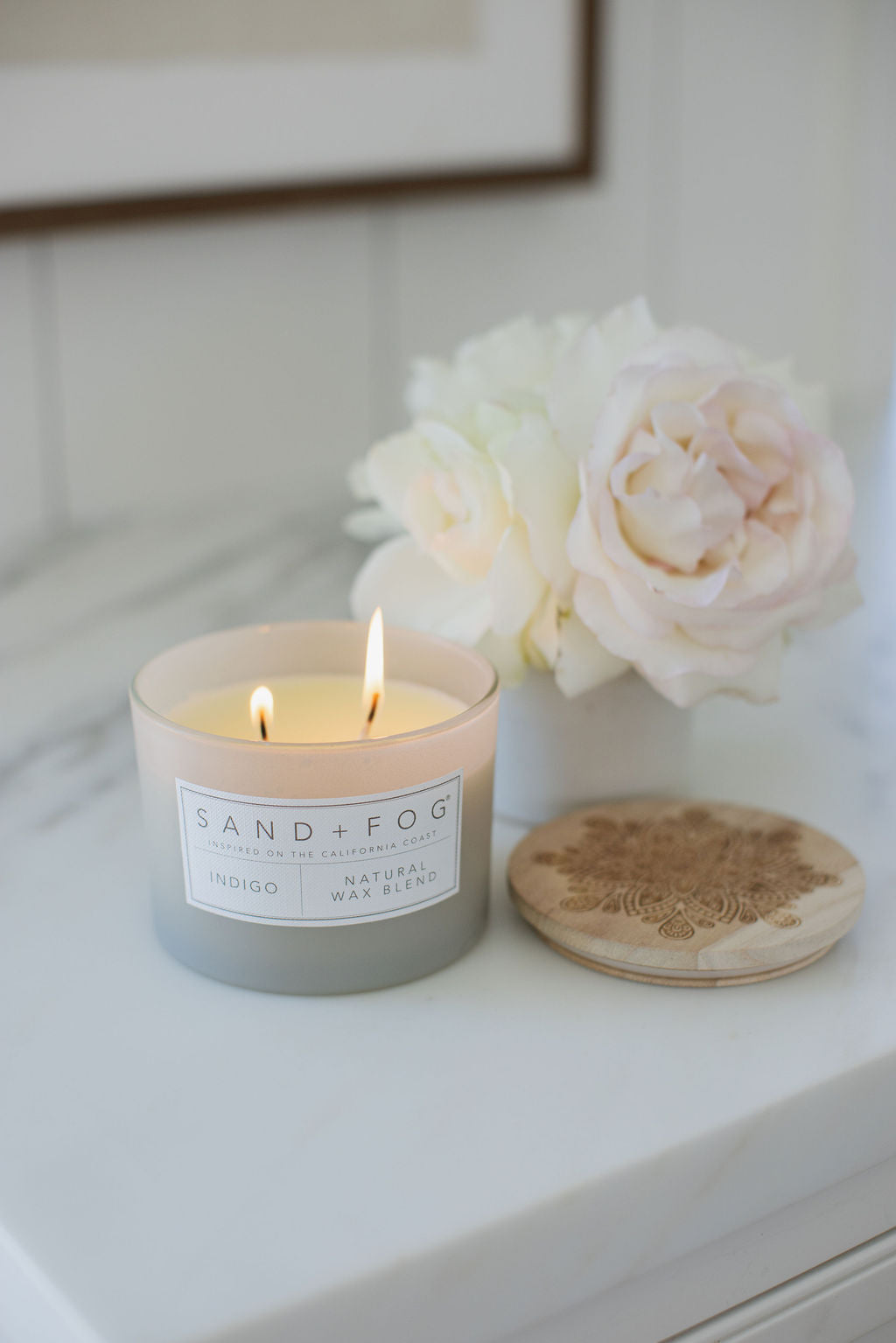 Indigo Hand-poured 12 oz scented candle