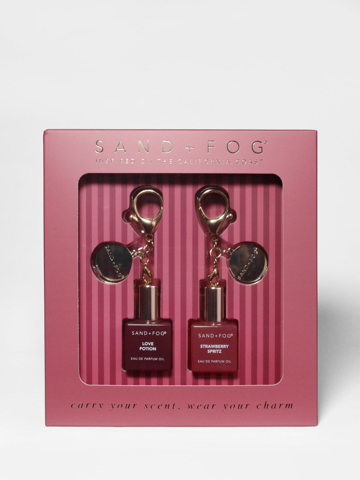 Bag Charm Long-lasting Perfume Oil Rollerball Set - Love Potion + Strawberry Spritz