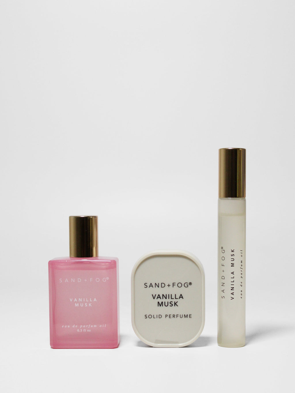 Long-lasting Perfume Oil Rollerballs and Solid Perfume Set - Vanilla Musk