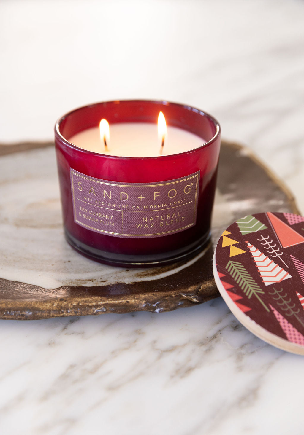 Red Currant & Sugar Plum Hand-poured 12 oz scented candle