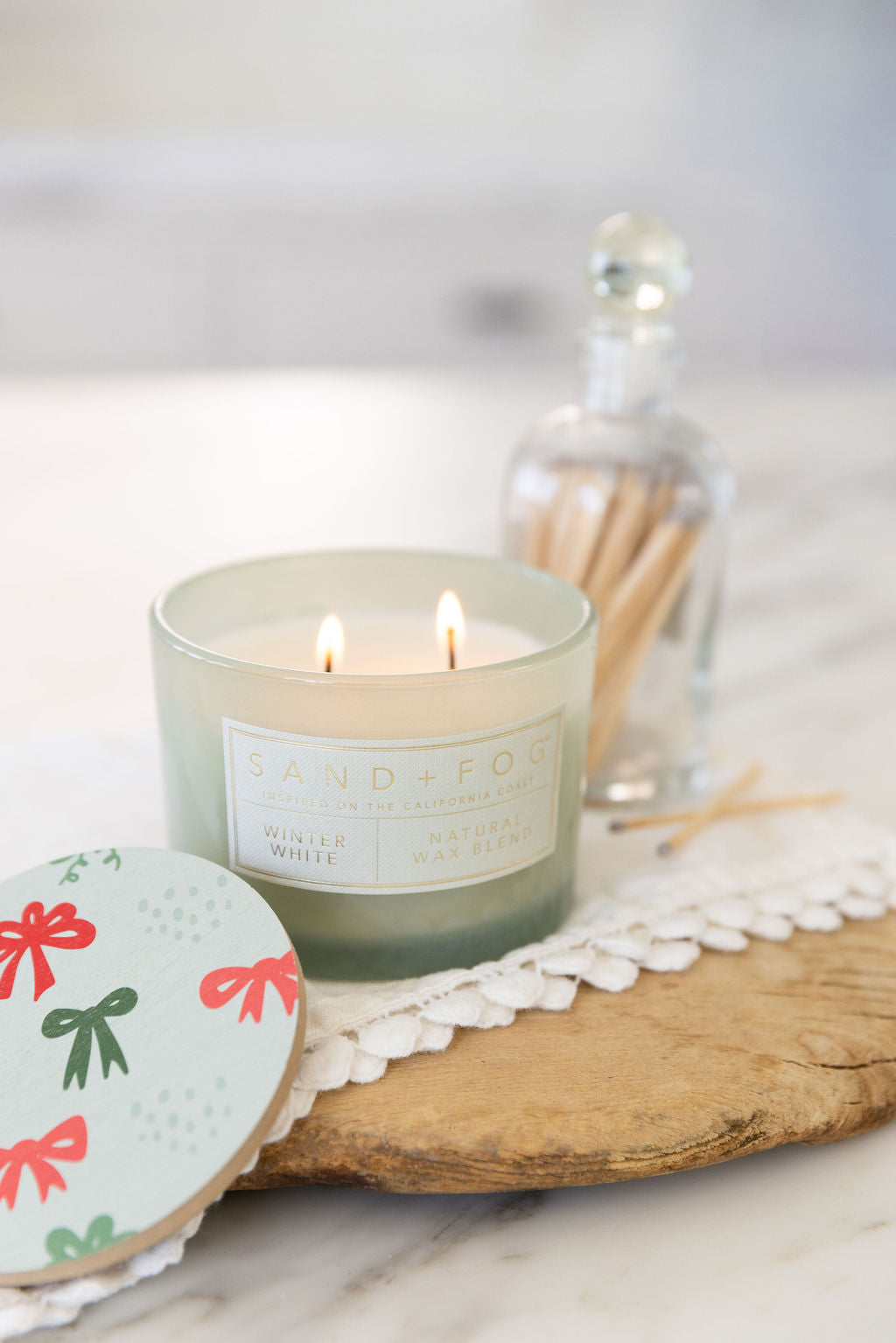 Winter White Hand-poured 12 oz scented candle