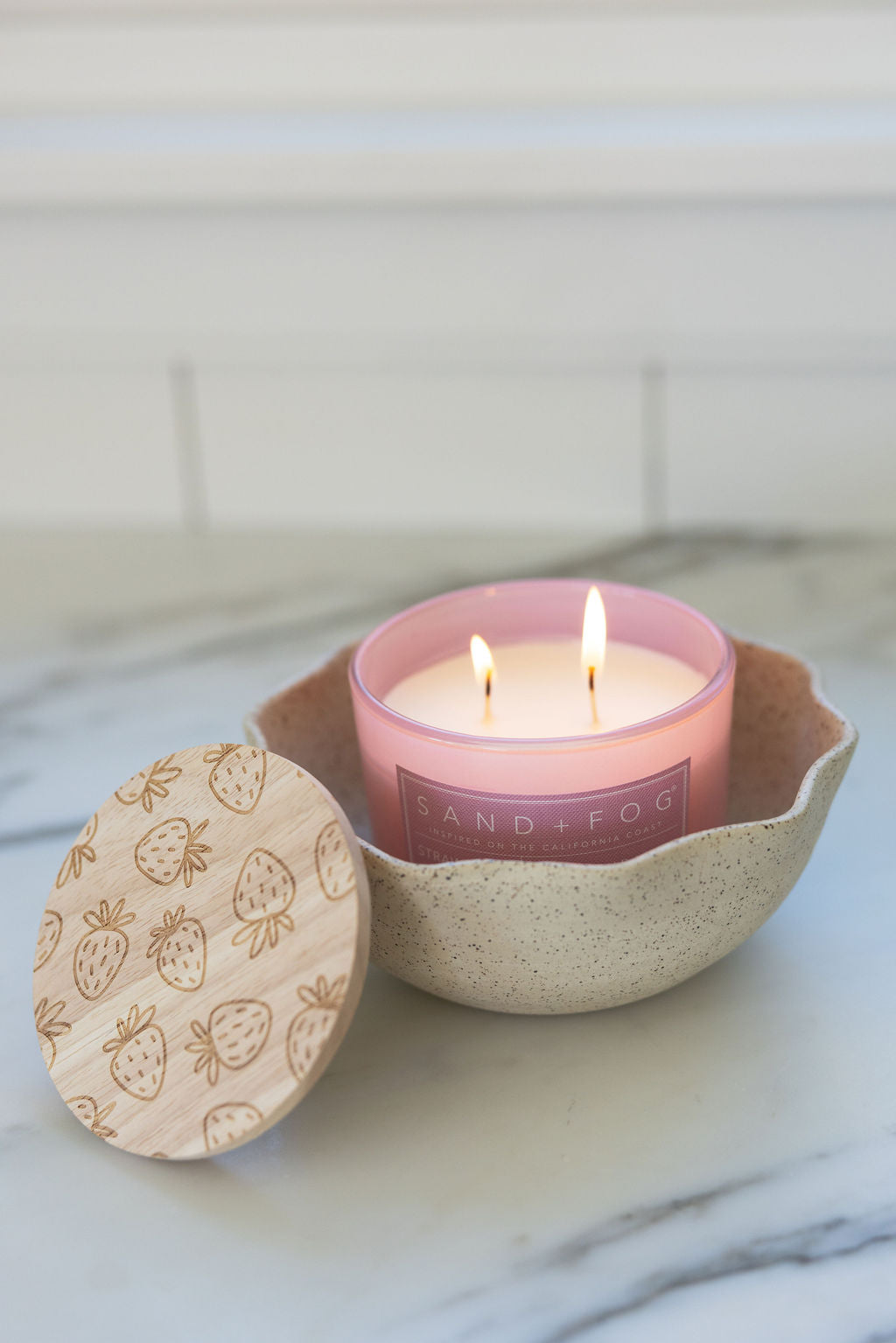 Strawberry Spritz Hand-poured 12 oz scented candle