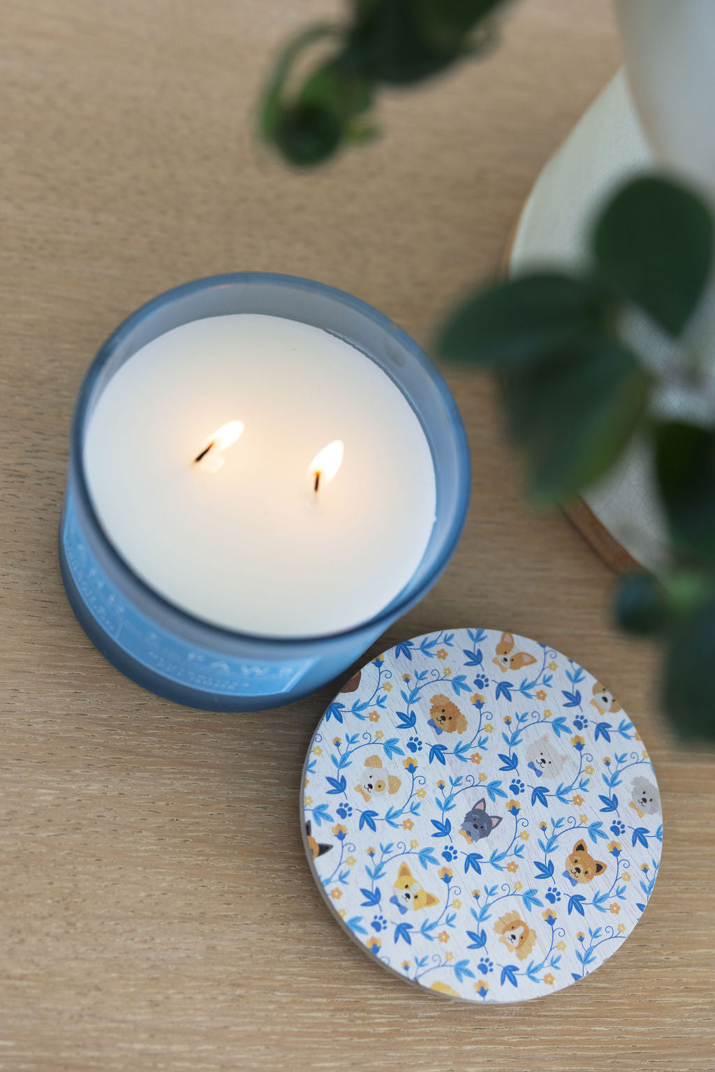 Sand + Paws Ocean & Driftwood Hand-poured 12 oz scented candle