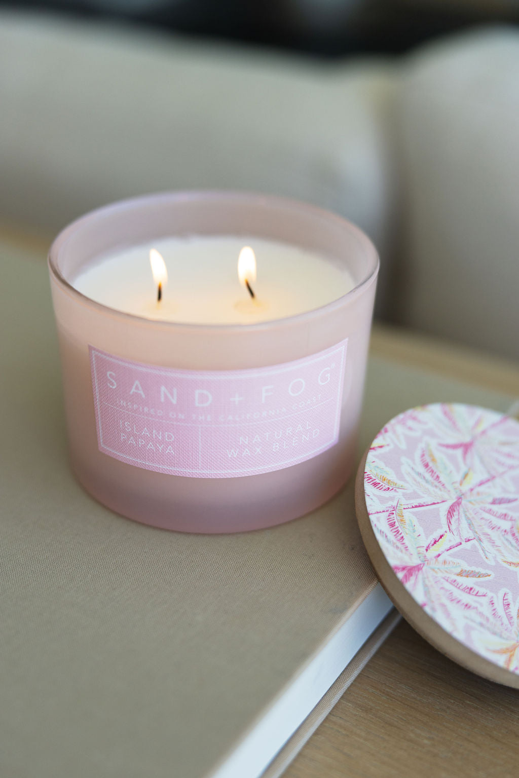 Island Papaya Hand-poured 12 oz scented candle