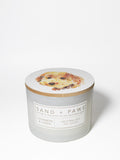 Sand + Paws Cashmere & Linen Hand-poured 12 oz scented candle