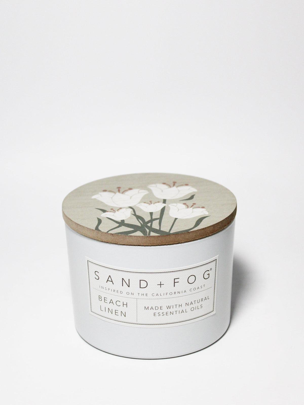 Beach Linen Hand-poured 12 oz scented candle